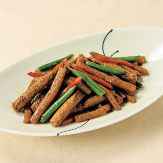 じゃこ天とこんにゃくのきんぴら風