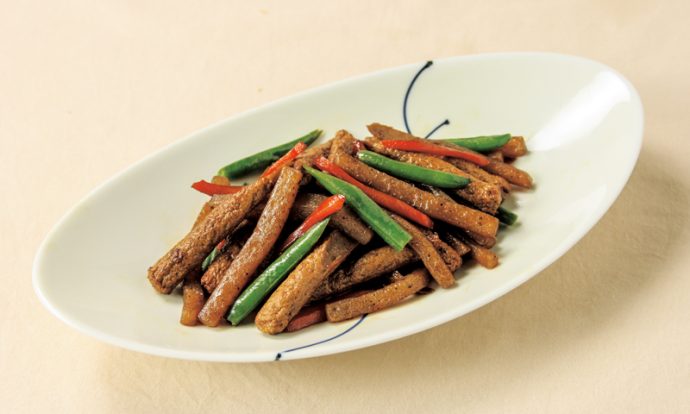 じゃこ天とこんにゃくのきんぴら風