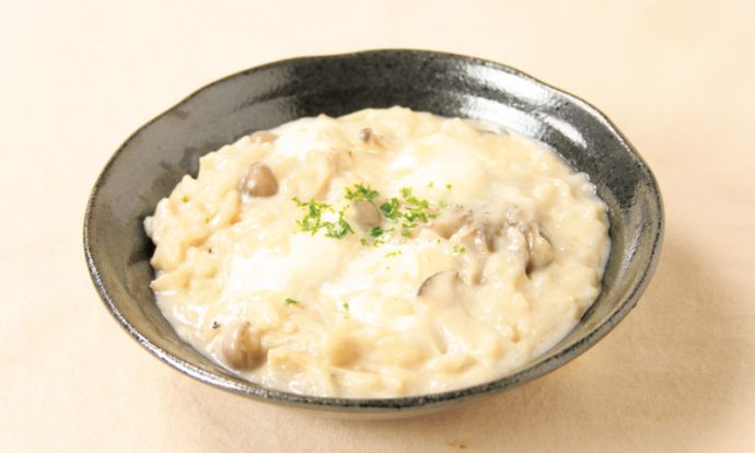 きのこの豆乳リゾット