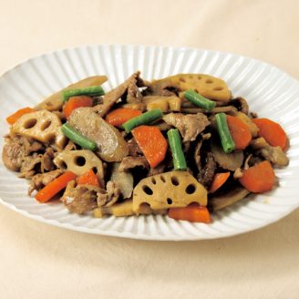 豚肉と根菜の炒め煮