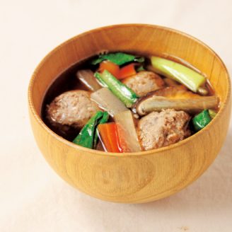 具だくさんつみれ汁