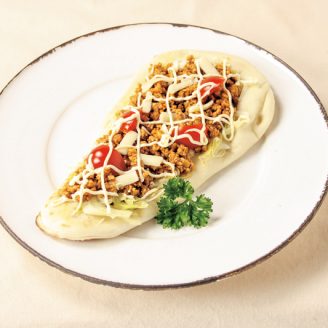 鶏ミンチでナンタコス