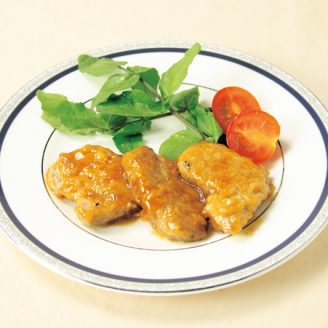 ポークソテー　マーマレードソース