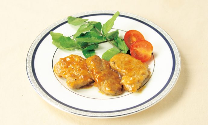 ポークソテー　マーマレードソース