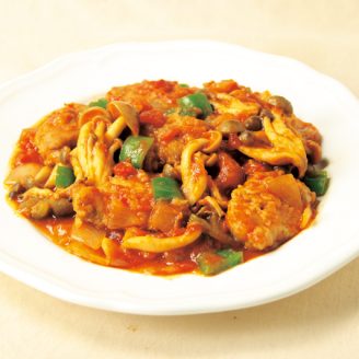 豚ヒレ肉の簡単トマト煮