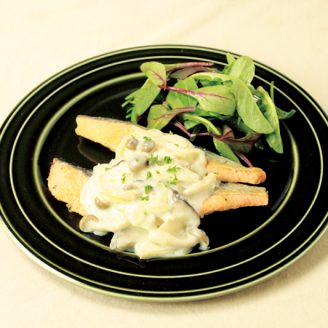 鮭のソテーきのこクリームソース