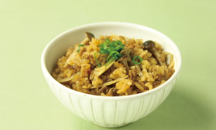 牛そぼろのだし炊きごはん