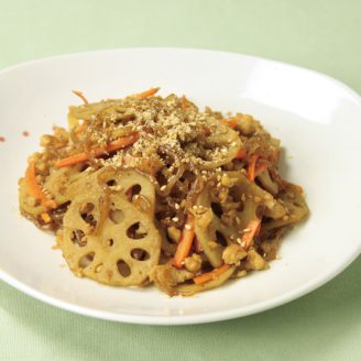 れんこんと鶏ミンチのきんぴら