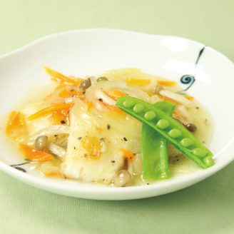 かれいの中華風塩あんかけ