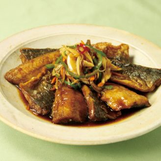 あじの黒酢南蛮漬け