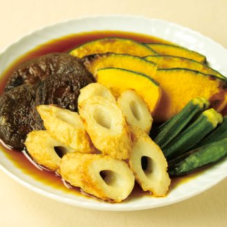 夏野菜とちくわの焼きびたし