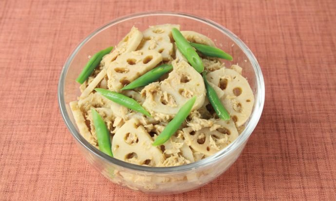 根菜のツナみそ煮