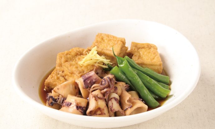 いかと厚揚げの甘辛煮