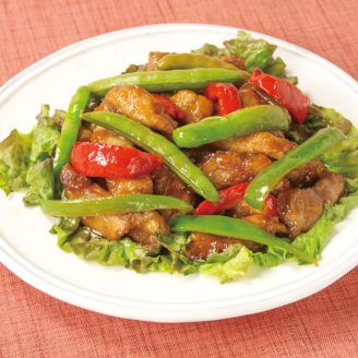 ピーマンと豚肉の甘酢あん