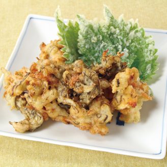 もずくとちりめんじゃこの天ぷら