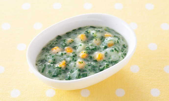 【7ヵ月頃~】青菜のホワイトソース