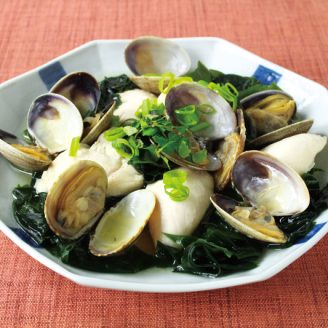あさりとささみのさっぱり蒸し