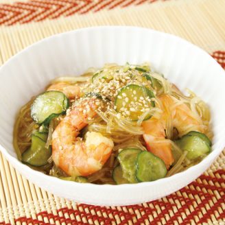 きゅうりとえびの春雨サラダ