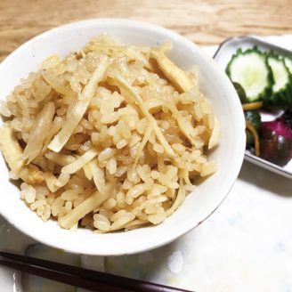 新しょうがの炊き込みごはん
