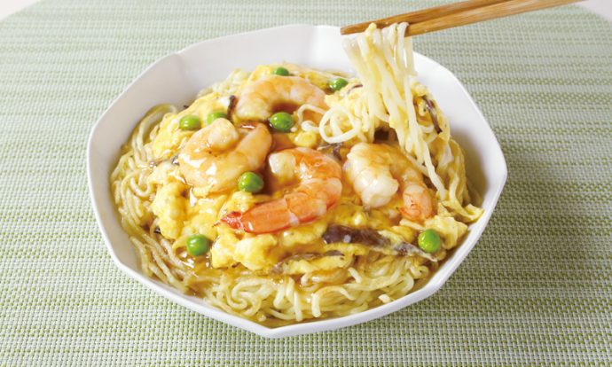 とろ~りたまごのえび玉あんかけ焼きそば