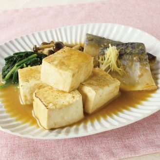 甘塩さばで簡単！さばみそ豆腐