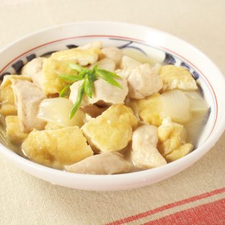 鶏ささみと油揚げのしみしみ煮