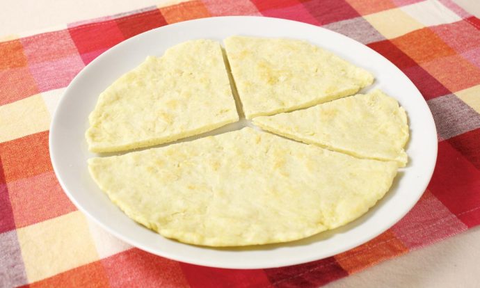 ロースハムと野菜のツリーピザ手順画像