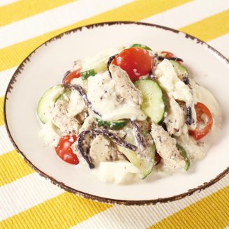 ささみと崩し豆腐のサラダ