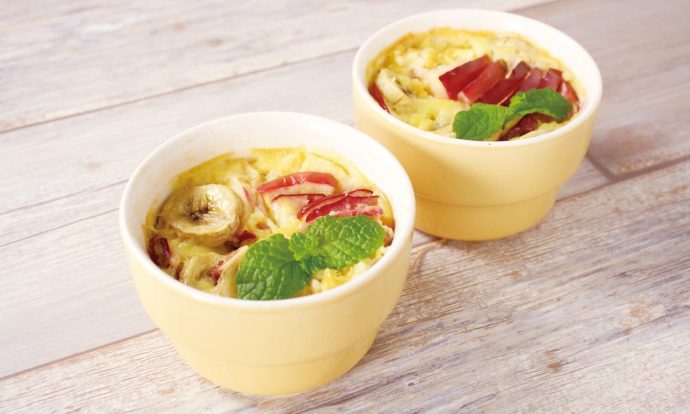 簡単！りんごとバナナのミルクフラン