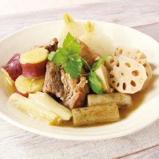 根菜とスペアリブの和風スープ煮