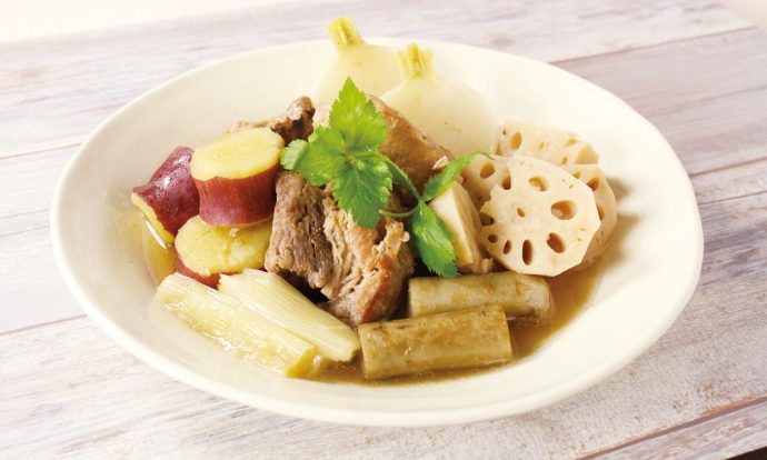 根菜とスペアリブの和風スープ煮