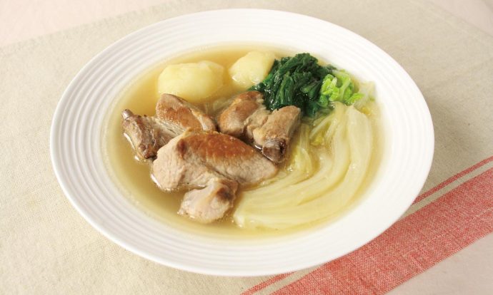 春菊とスペアリブの煮込み