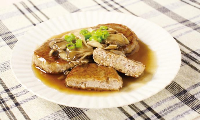 きのこ入りいわしバーグ