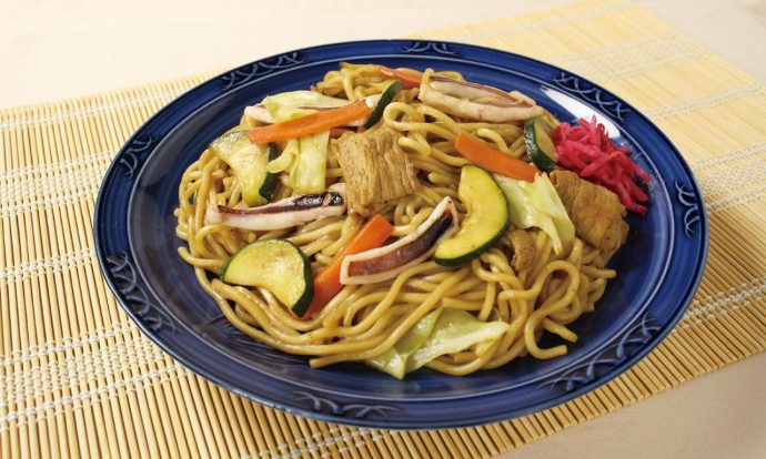 ズッキーニといかの焼きそば