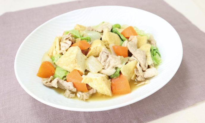 豚肉とレタスのコンソメ煮