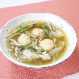 鶏だんごの塩糀スープ