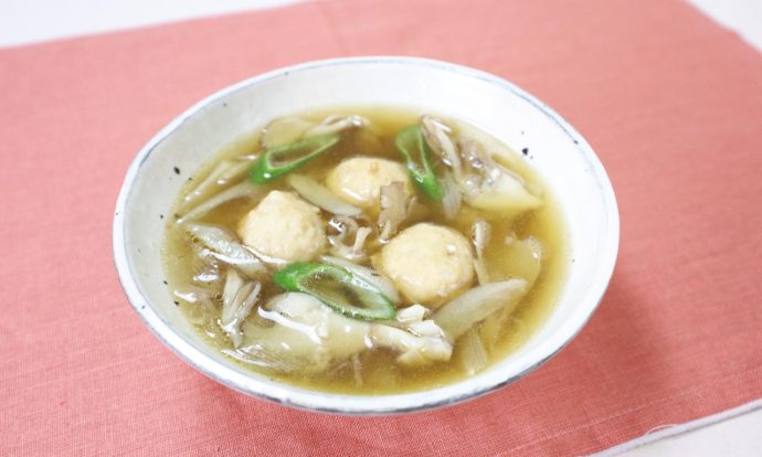 鶏だんごの塩糀スープ