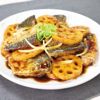 れんこんとサバの南蛮漬け