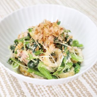 小松菜とちくわのツナ和え