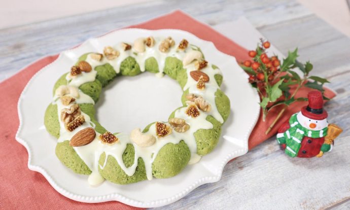 抹茶のリースパン