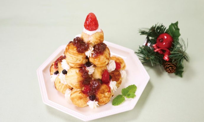 ベビーカステラのクロカンブッシュ風