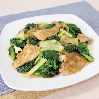 菜の花入り！春の回鍋肉