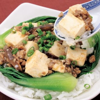 しいたけたっぷりマーボー丼