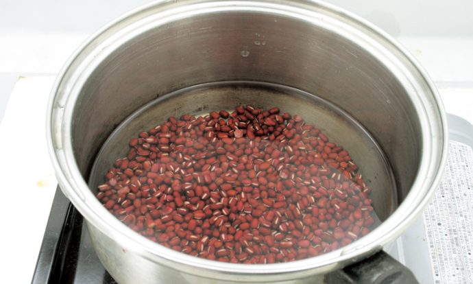 あんこの作り方（つぶあん）手順画像