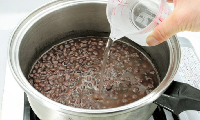 あんこの作り方（つぶあん）手順画像