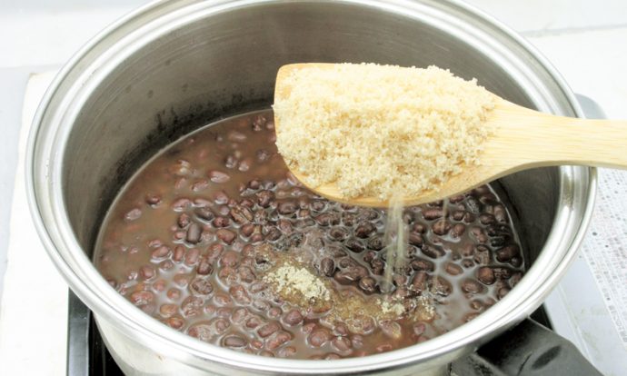 あんこの作り方（つぶあん）手順画像