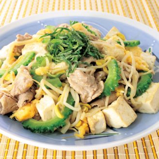 ゴーヤと大葉のチャンプルー