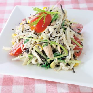 切干大根とひじきのツナサラダ