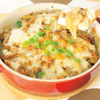 豆腐の肉みそグラタン