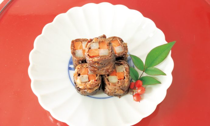 市松模様の八幡巻き